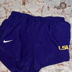 Nike LSU Logo Purple Athletic Shorts